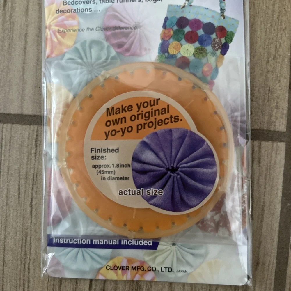 Lot Of 2 Clover Quick Yo Yo Maker Large & Heart Shape